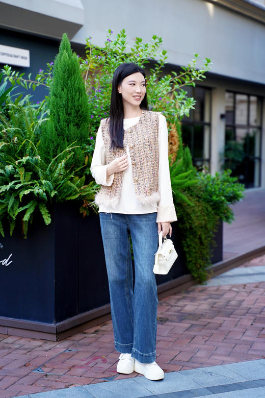 XL1 臣禾	【细长直牛仔】垂感窄版阔腿裤直筒休闲裤	JZ253060675 商品图6