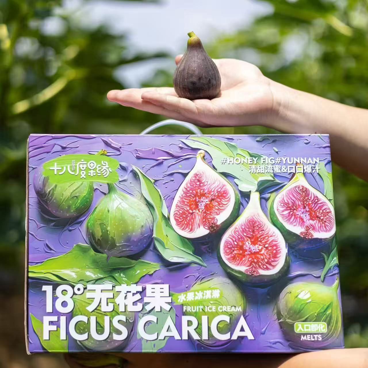 18°果缘®️「花香蜜」空运无花果 整件2层 16~20粒