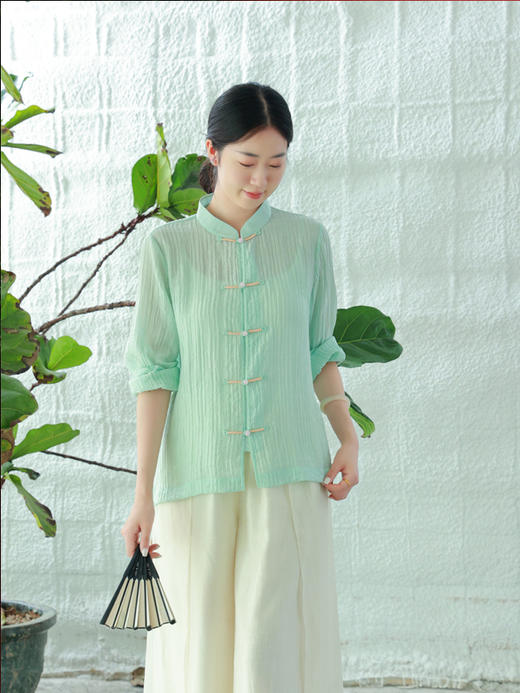 【抖音专属】天缥·中式衬衫（24710120-天缥） 商品图3