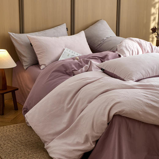 自然醒60支轻奢提花磨毛四件套系列HS 商品图3