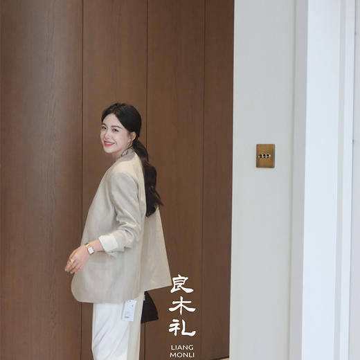 良木礼亚麻羊毛混纺西装（Q258334） 商品图4