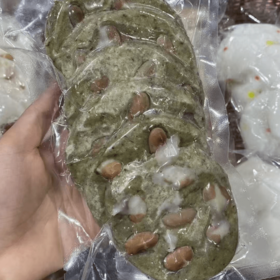 老式 艾草大豆小饼6个 쑥조개떡6개