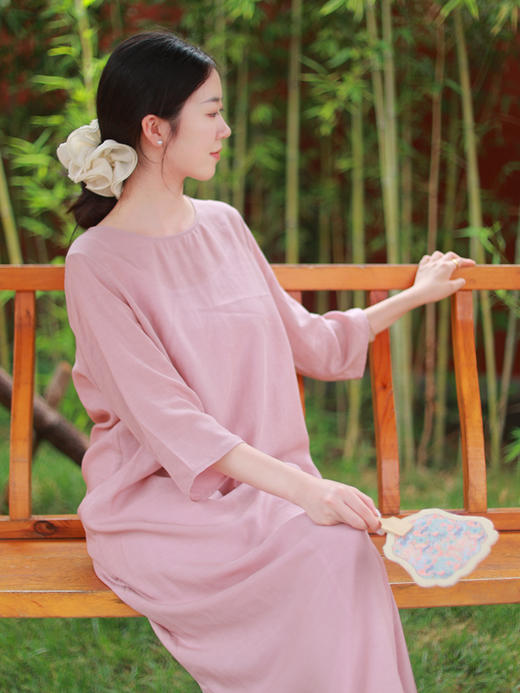 【抖音专属】绾绾·新中式连衣裙（25807035-绾色） 商品图3