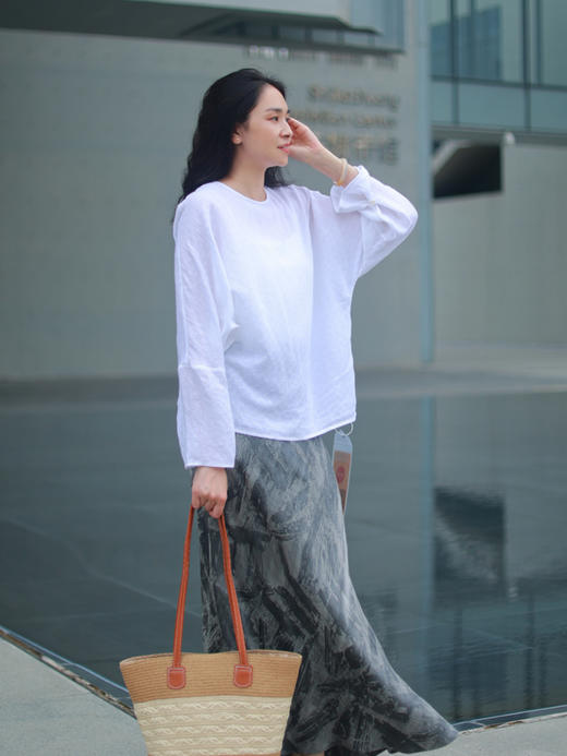 【抖音专属】折光·新中式上衣（25708049b-凝脂） 商品图0