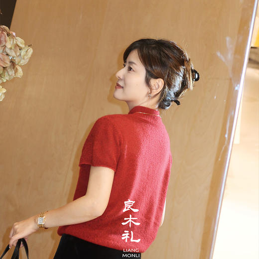 【预售7天】良木礼真丝羊绒上衣（Q2584251F） 商品图1