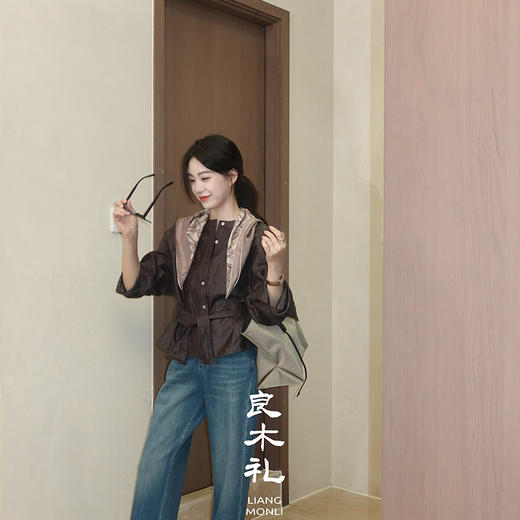 【现货】良木礼阔腿牛仔裤（Q258340） 商品图3