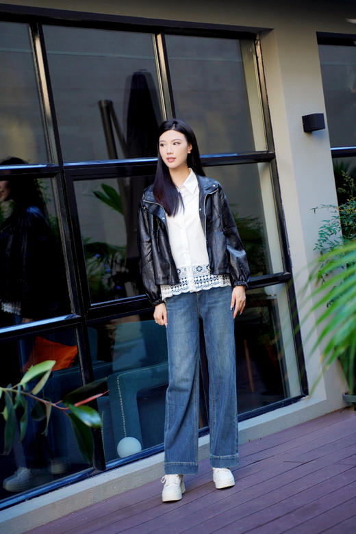 XL1 臣禾	【细长直牛仔】垂感窄版阔腿裤直筒休闲裤	JZ253060675 商品图7