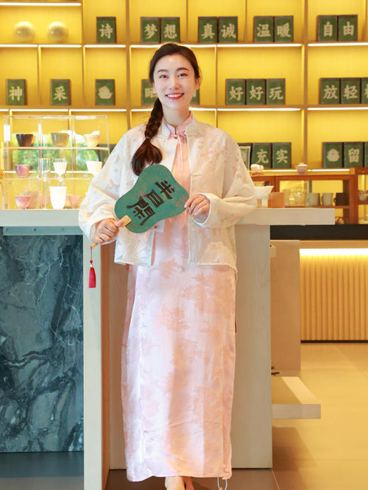 【抖音专属】睡莲·新中式上衣（25810024-缟羽-结缘款） 商品图2