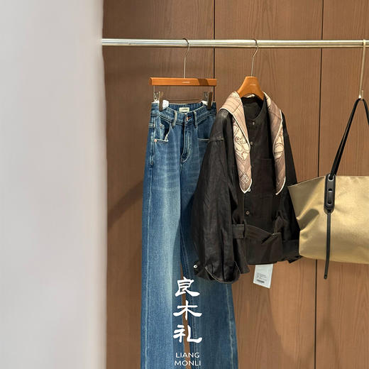 【现货】良木礼阔腿牛仔裤（Q258340） 商品图4