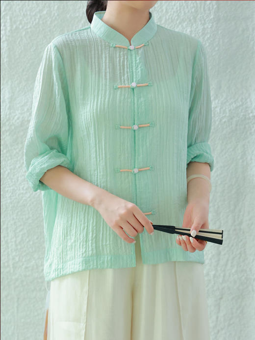 【抖音专属】天缥·中式衬衫（24710120-天缥） 商品图4