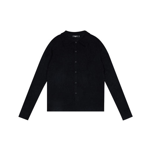 oneup羊驼毛翻领宽松毛衣开衫(男女同款) 商品图12