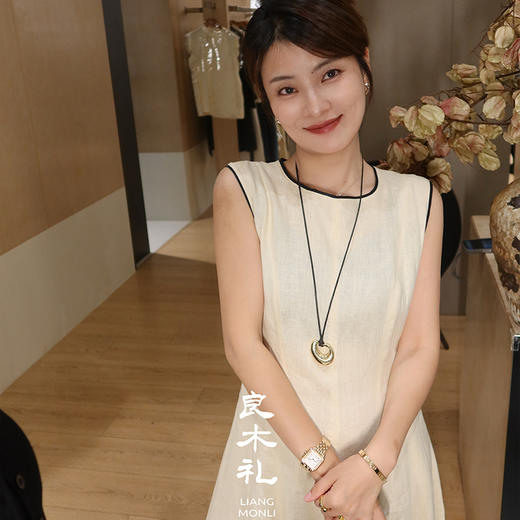 【预售7天】良木礼亚麻连衣裙（X7421） 商品图1