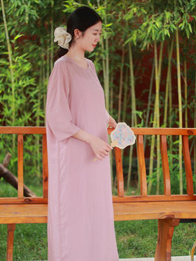 【抖音专属】绾绾·新中式连衣裙（25807035-绾色）