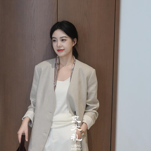 良木礼亚麻羊毛混纺西装（Q258334） 商品图0