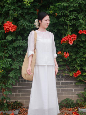 【抖音专属】山野花渡·半裙（25806040-山矾）