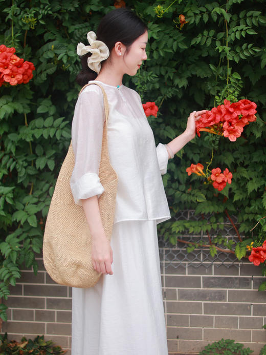 【抖音专属】山野花渡·新中式上衣（24810192-山矾） 商品图2