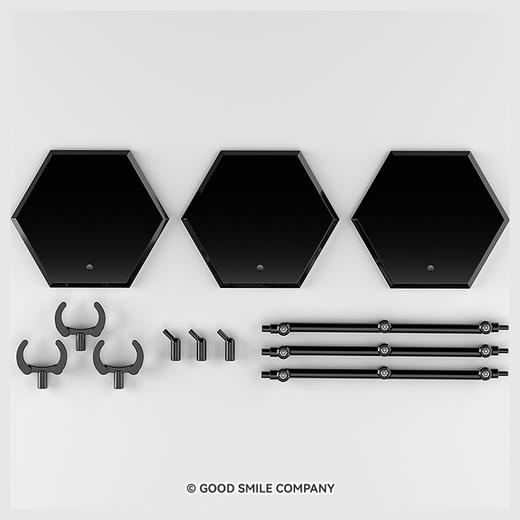 【GSC现货】THE 简易支架×3 （黑色）【手办＆模型用】〈HEX〉型 商品图1