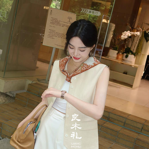 良木礼亚麻马甲（Q2582155） 商品图4