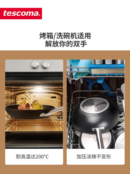 捷克进口/tescoma PRESIDENT系列 石面不粘炒锅30cm/32/炒锅家用可用电磁炉 商品图7