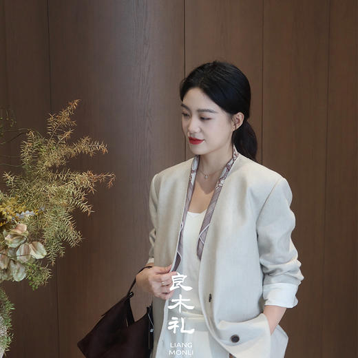 良木礼亚麻羊毛混纺西装（Q258334） 商品图3