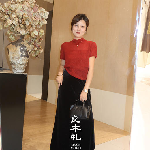 【预售7天】良木礼真丝羊绒上衣（Q2584251F） 商品图0