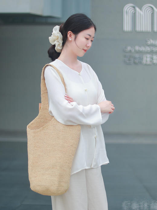 【抖音专属】缟羽·新中式衬衣(25710430-缟羽) 商品图4