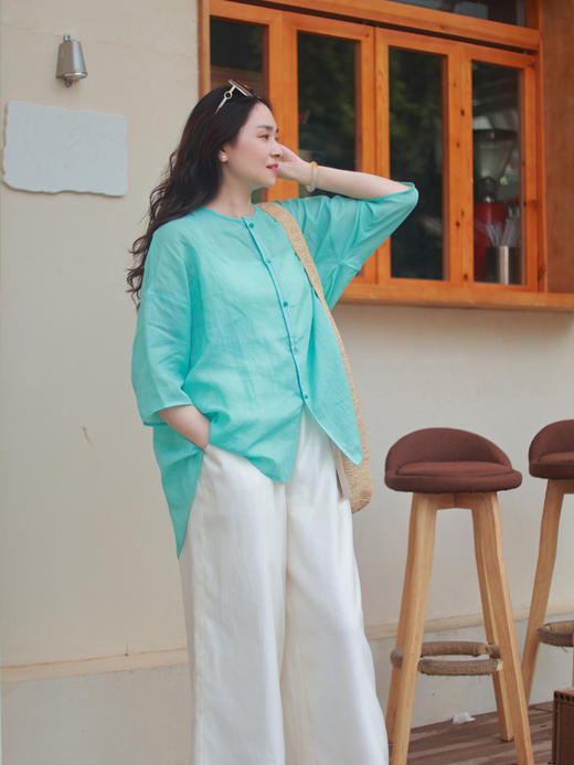 【2026东衣作】新中式衬衣（25710351西子） 商品图0