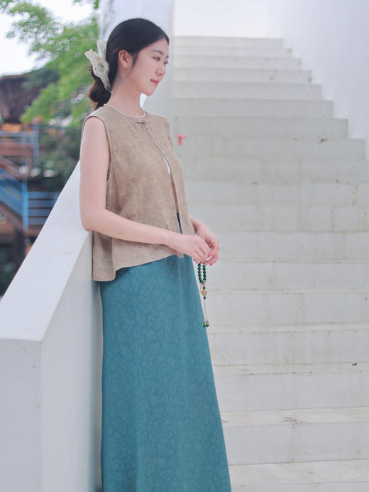 【抖音专属】热望·新中式马甲(25704303-暖玉) 商品图4