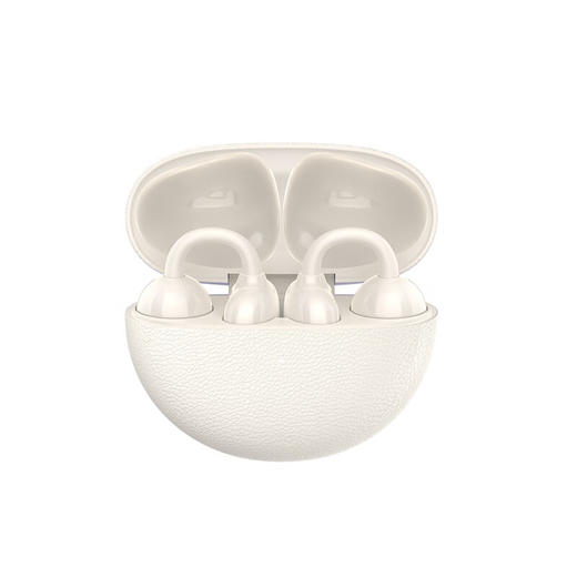 WIWU灵动Ai-305不入耳夹耳蓝牙耳机 米白色 商品图0