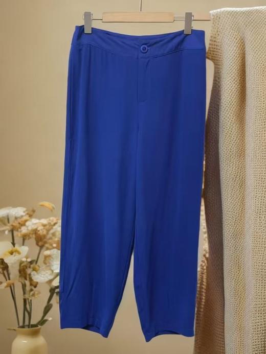 仅限11.11，不参与退 【孤品捡漏】G167克莱因蓝雪纺夏季休闲裤-喜出 商品图1