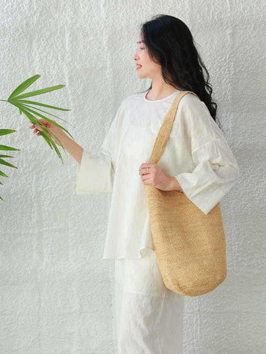 【抖音专属】新中式上衣+阔腿裤（25708391+25709392-浮世） 商品图2