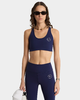 Sporty & Rich - Srhwc Sports Bra - Dark Navy/White - 女装 - 胸衣 - 深蓝色/白色 商品缩略图4