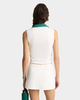Sporty & Rich - Src Sports Polo Vest - White/Alpine - 女装 - Polo衫 - 白色/绿色 商品缩略图3