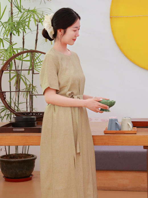 【2026东衣作】自在·新中式连衣裙（25707373无住） 商品图0