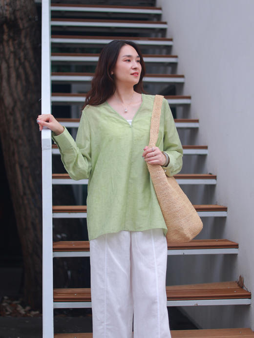 【抖音专属】藕花深处·新中式上衣（25708263-荷叶田田） 商品图2