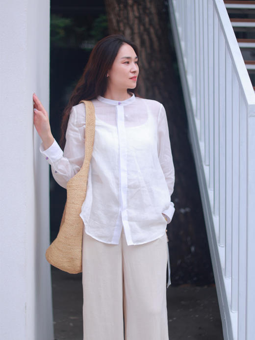 【抖音专属】枕星河·阔腿裤(24709717-糙米) 商品图1