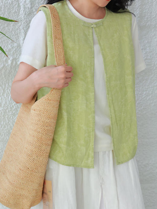 【抖音专属】新中式马甲（25704303-欧碧） 商品图4