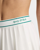 Sporty & Rich - Italic Logo Pleated Skirt - White/Alpine - 女装 - 短裙 - 白色/绿色 商品缩略图4