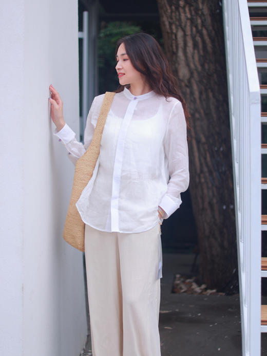 【抖音专属】枕星河·阔腿裤(24709717-糙米) 商品图0