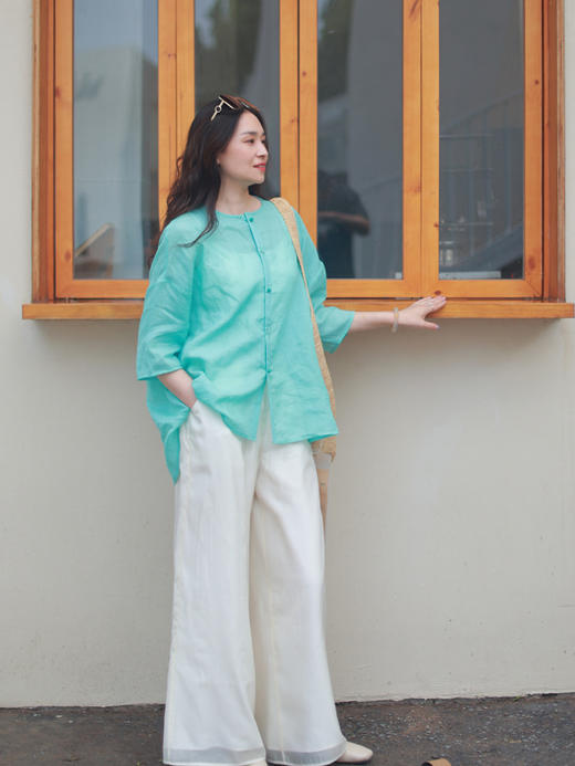 【2026东衣作】新中式衬衣（25710351西子） 商品图3