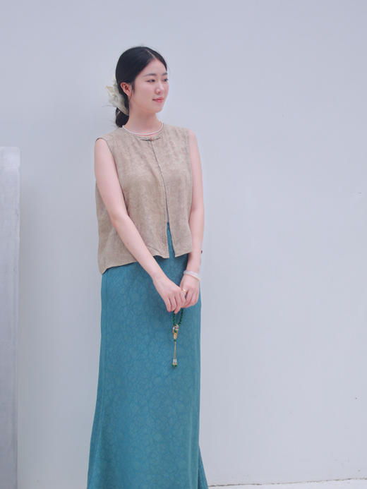 【抖音专属】热望·新中式马甲(25704303-暖玉) 商品图2