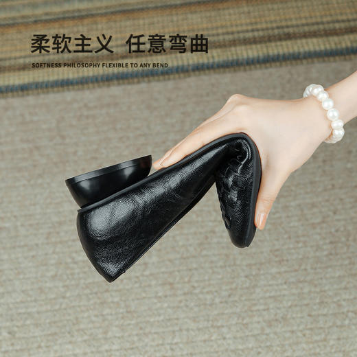 品质好货|Safiya/索菲娅2025春秋浅口软底软面羊皮鞋垫舒适女鞋 SFD3111707 商品图10