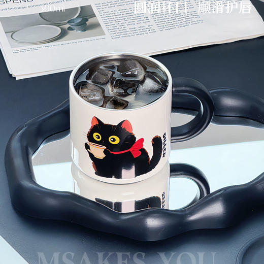 迪乐贝尔D9397猫咖马克杯300ml 商品图13