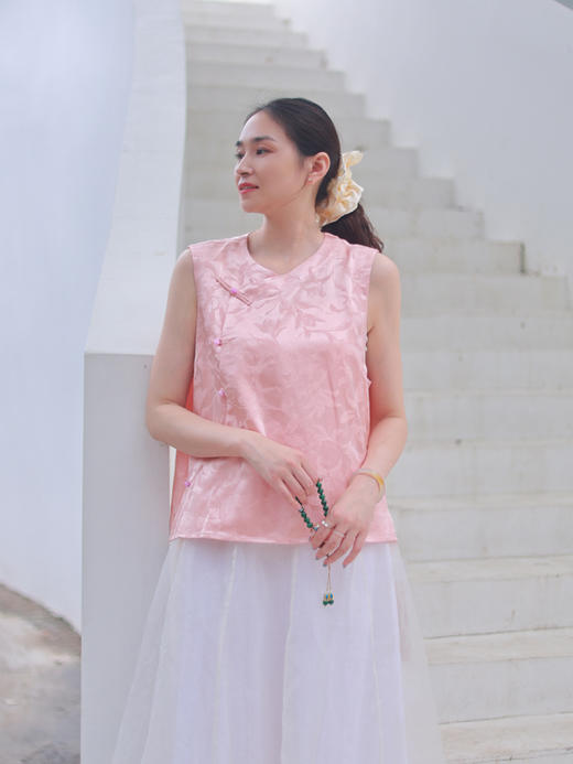 【抖音专属】新中式马甲（25704436-思念） 商品图3