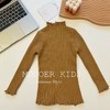 仅限11.11，不参与退 【孤品捡漏】G229女童驼色木耳边针织毛衣-喜出 商品缩略图0