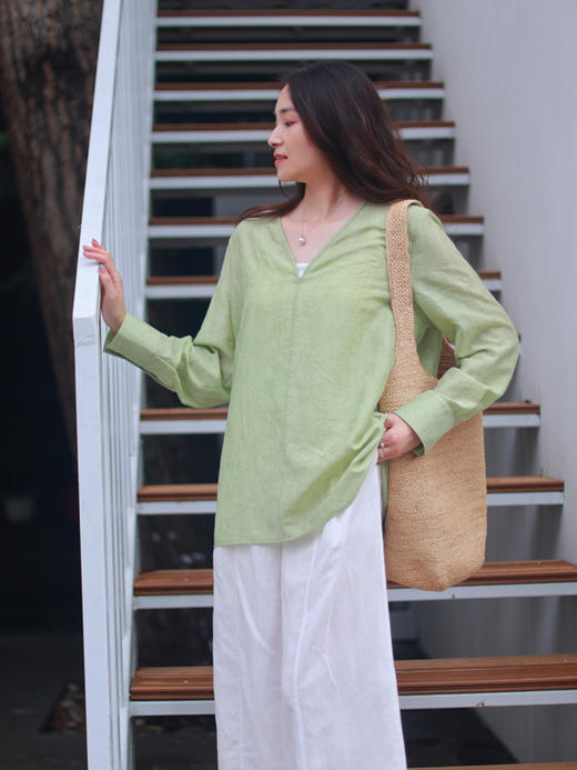 【抖音专属】藕花深处·新中式上衣（25708263-荷叶田田） 商品图1