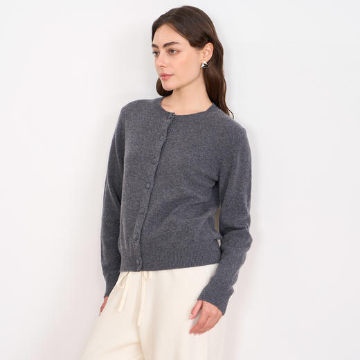 【5.2%羊绒】EITIE爱特爱圆领舒适柔软羊毛秋季新款针织衫D2501919 商品图4