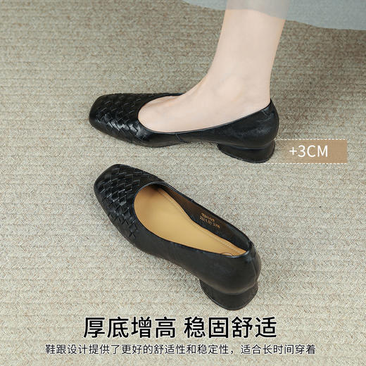 品质好货|Safiya/索菲娅2025春秋浅口软底软面羊皮鞋垫舒适女鞋 SFD3111707 商品图1