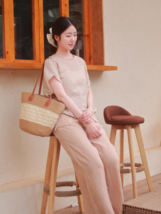 【抖音专属】谷响·直筒裤(25709445-无尽) 商品图2