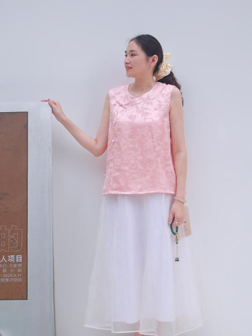 【抖音专属】新中式马甲（25704436-思念） 商品图2